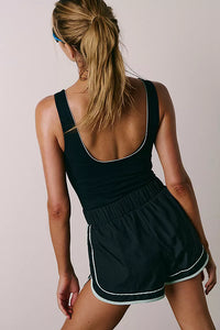 FP Movement Varsity Blues Runsie in Black Combo