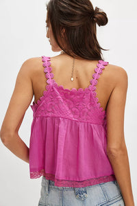 Free People Stevie Lace Tank Top