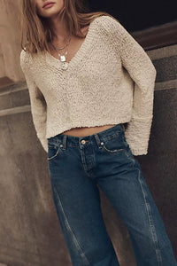 Free People Heartland Cotton Pullover
