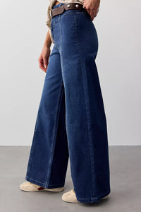 Free People Libre Wide Leg Jeans in Lock And Key