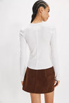 Free People Neria Long Sleeve Top in Ivory