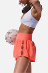 FP Movement Carpe Diem Logo Shorts in Neon Coral