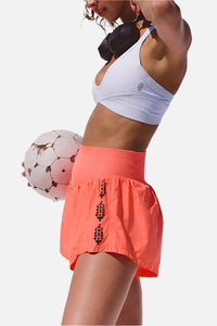 FP Movement Carpe Diem Logo Shorts in Neon Coral
