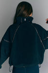 FP Movement Mountain High Shine Half Zip Fleece in Black Combo