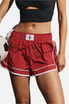FP Movement Varsity Blues Shorts in Cranberry Combo
