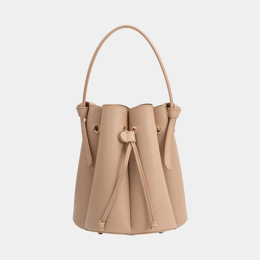 Melie Bianco Laguna Top Handle Bag in Nude