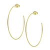 Sheila Fajl Thin Jillian Large Hoop Earrings In 18k Brushed Gold Plated