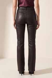 Pistola Evie High Rise Slim Boot Pants in Coated Mocha