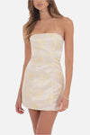 Charli Satin Jacquard Mini Dress