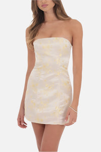Charli Satin Jacquard Mini Dress