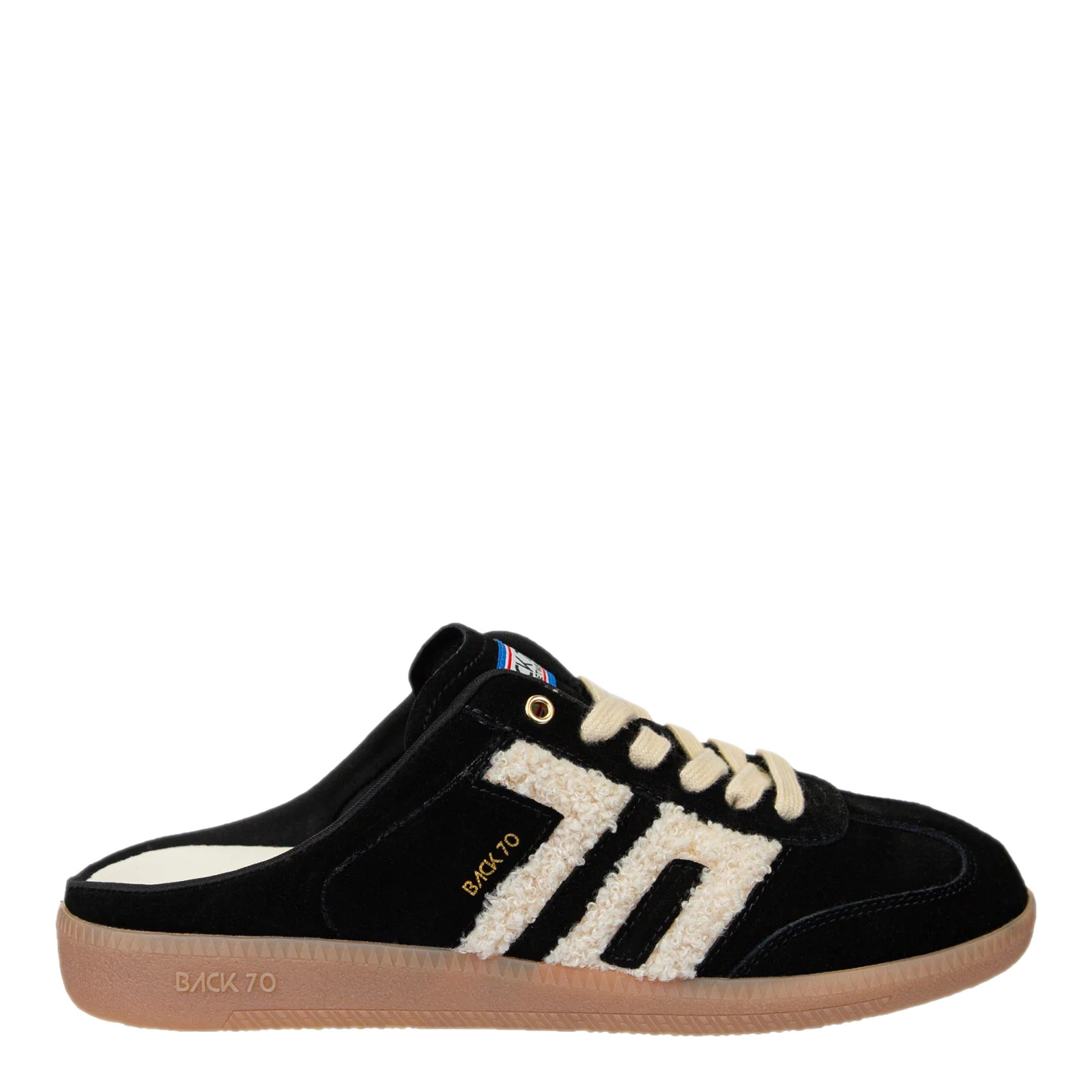 BACK 70 Easter Backless Slip On Sneaker in Black