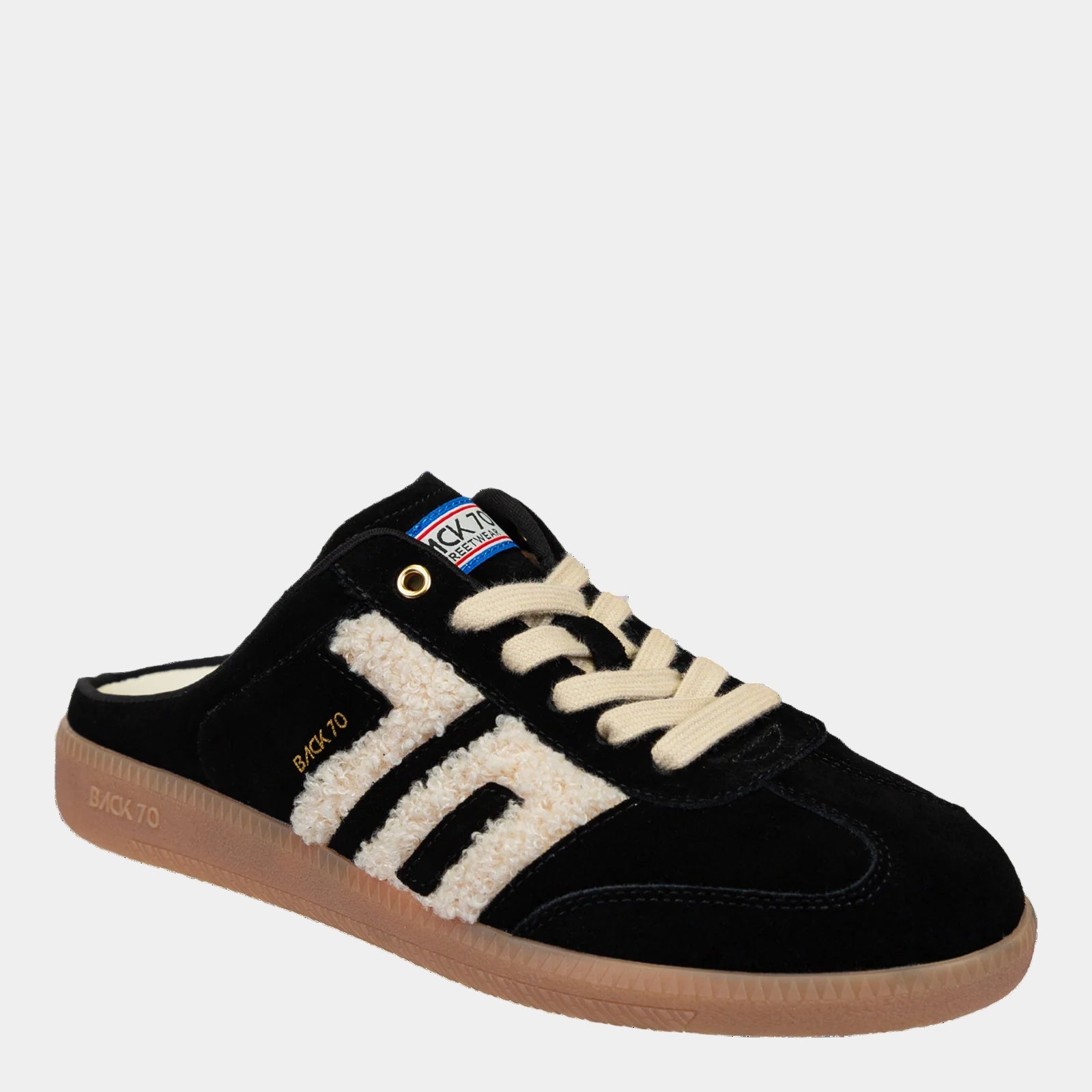 BACK 70 Easter Backless Slip On Sneaker in Black