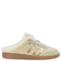 BACK 70 Easter Fluff Backless Sneaker in Butter Gold