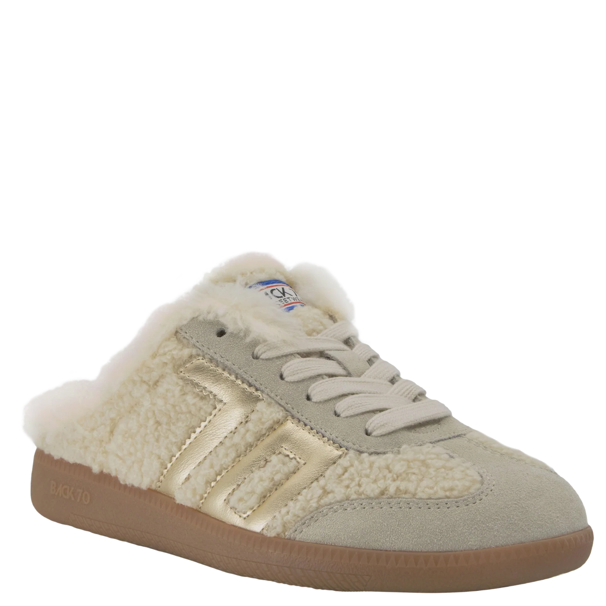 BACK 70 Easter FL Backless Sneaker in Butter Gold