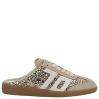 BACK 70 Easter Backless Sneaker in Glitter Gold