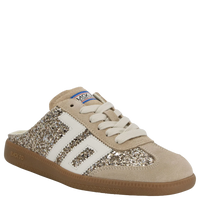 BACK 70 Easter Backless Sneaker in Glitter Gold