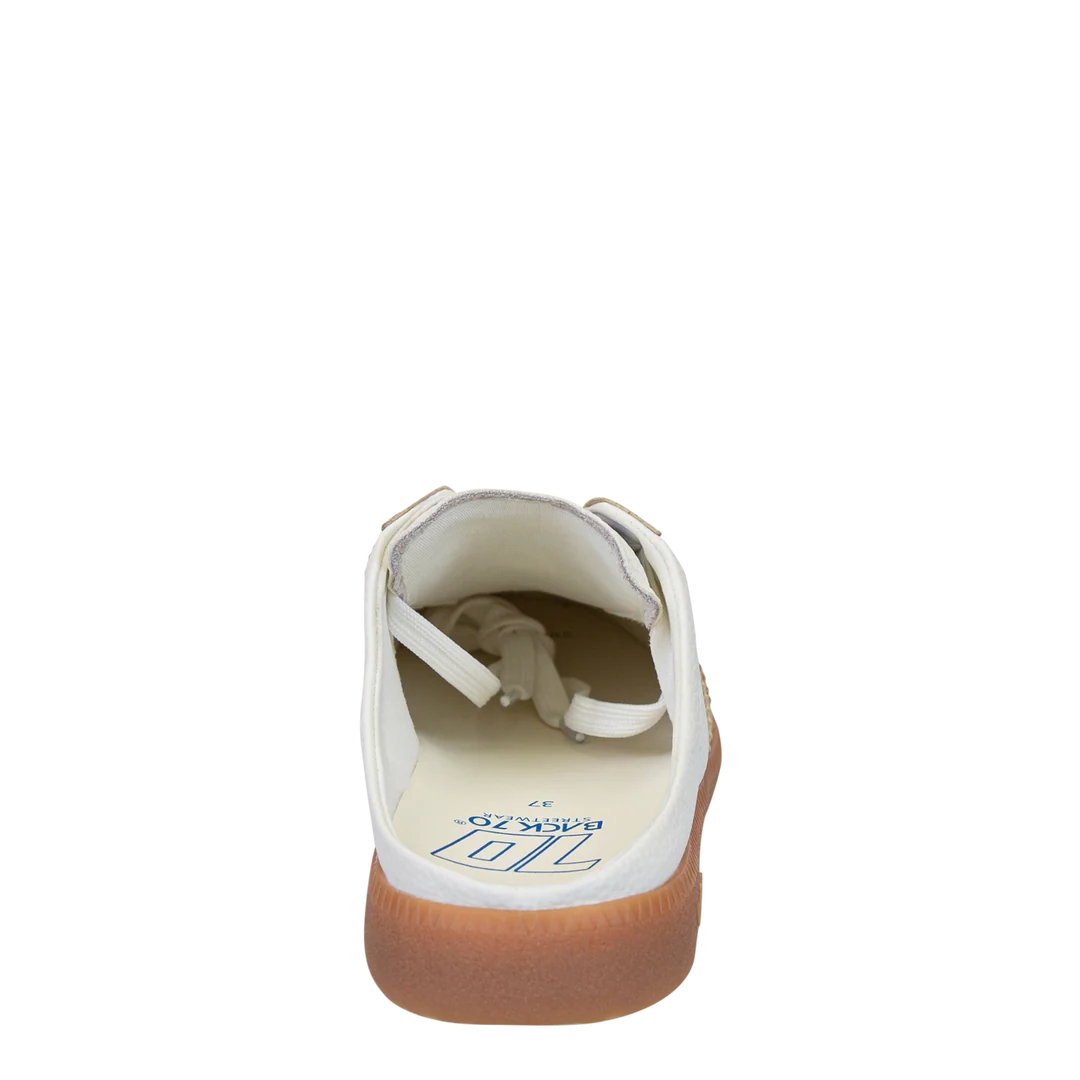 BACK 70 Easter Backless Sneaker in Metallic Gold