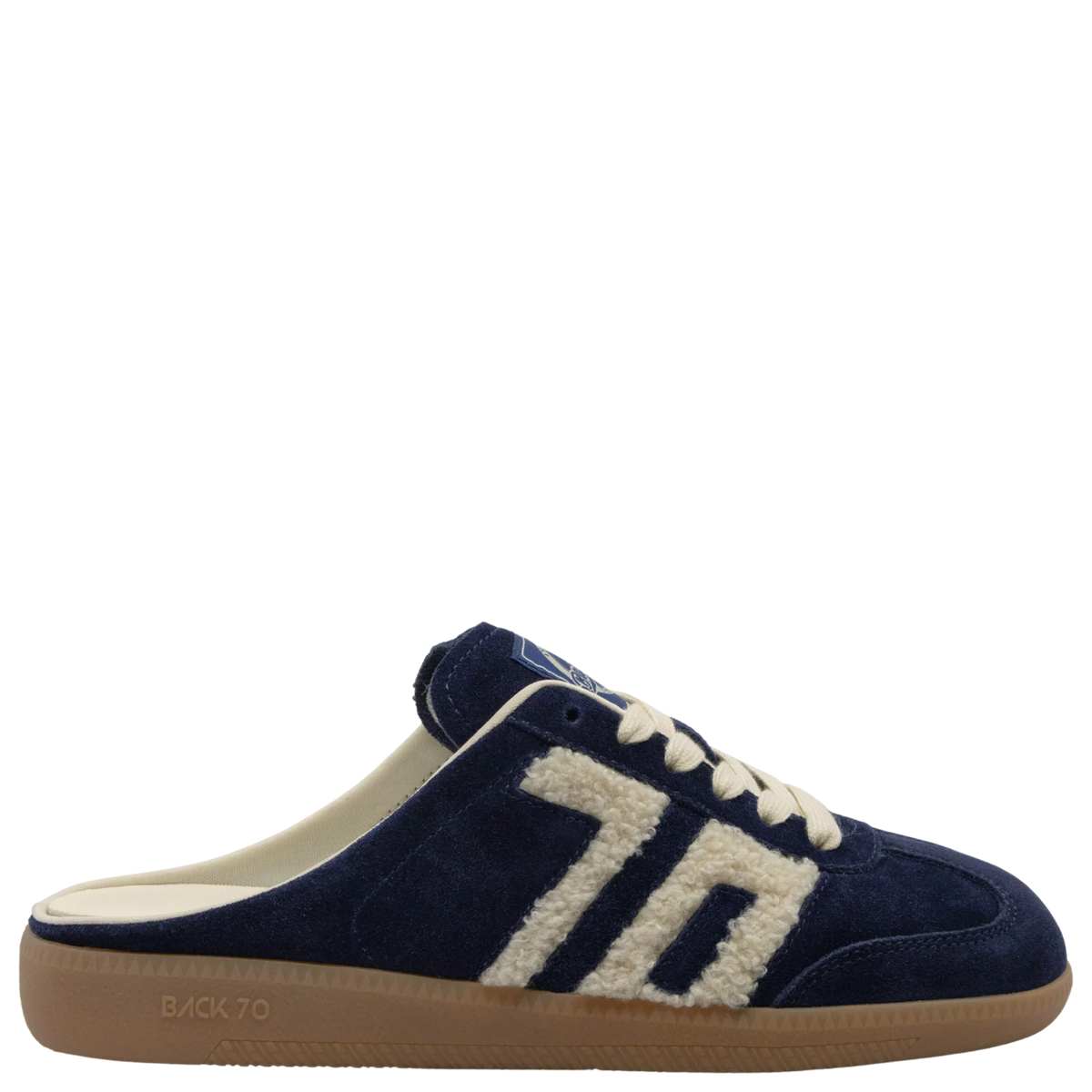 BACK 70 Easter W26 Backless Sneaker in Navy Teddy