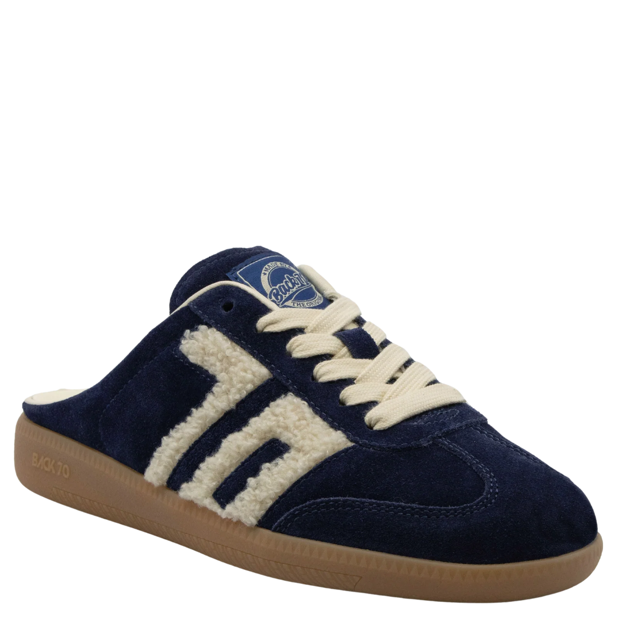 BACK 70 Easter W26 Backless Sneaker in Navy Teddy
