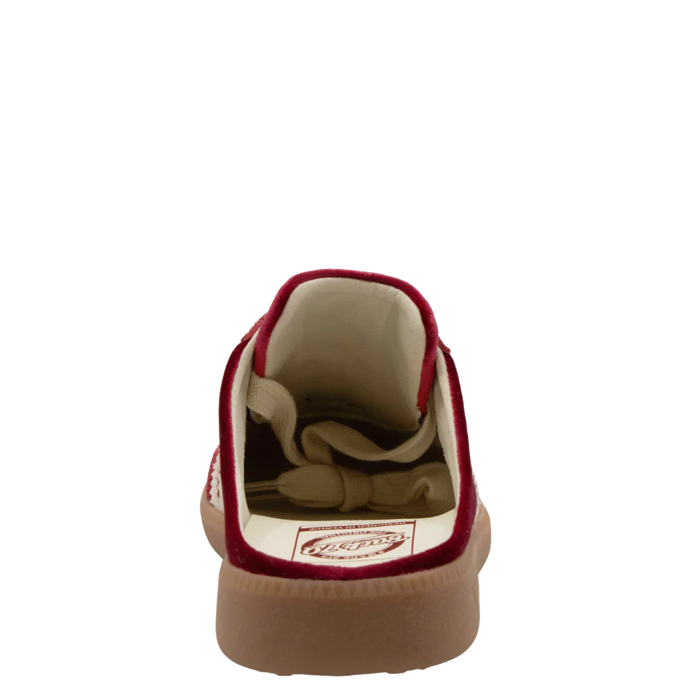 BACK 70 Easter Backless Sneaker in Velvet Red Milk