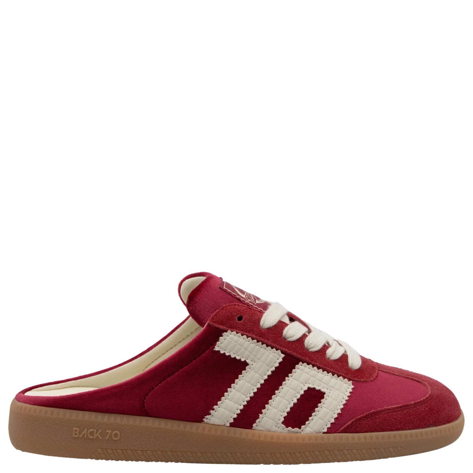 BACK 70 Easter Backless Sneaker in Velvet Red Milk