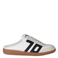 BACK 70 Easter Backless Sneaker in White Black