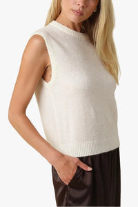 Ashton Sweater Vest in Cream
