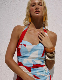 Runaway The Label Evie Sweetheart Halter Mini Dress