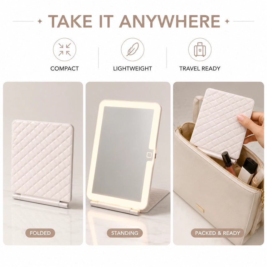 Led Travel Vanity Mirror