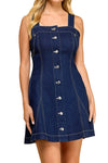 Aliyah Corset Denim Mini Dress