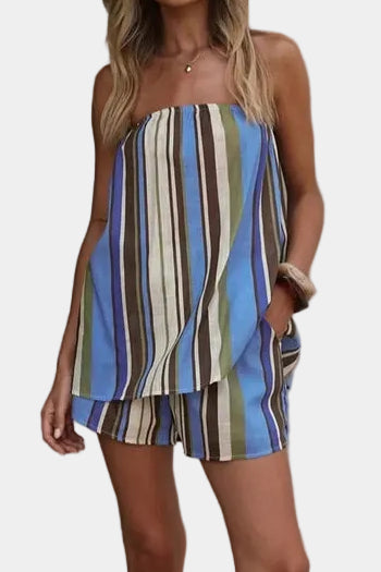 Jaden Strapless Top & Shorts Set