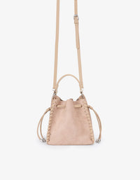 REMI/REID Fallon Mini Faux Suede Bag in Foundation