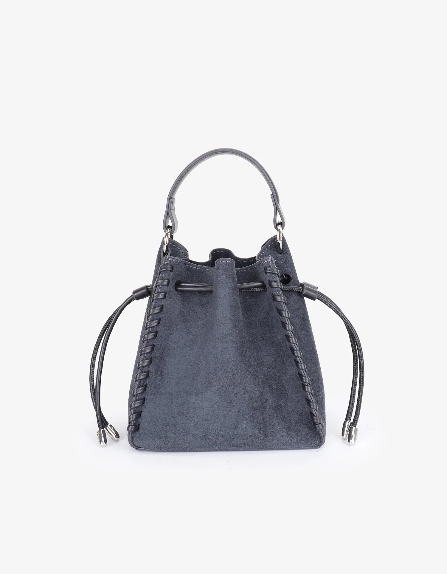 REMI/REID Fallon Mini Faux Suede Bag in Slate