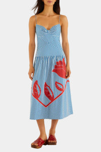 FARM Rio Sky Stripes Sleeveless Mini Dress
