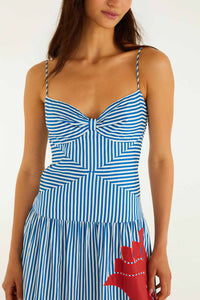 FARM Rio Sky Stripes Sleeveless Mini Dress