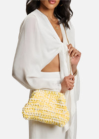Raya Woven Clutch Bag