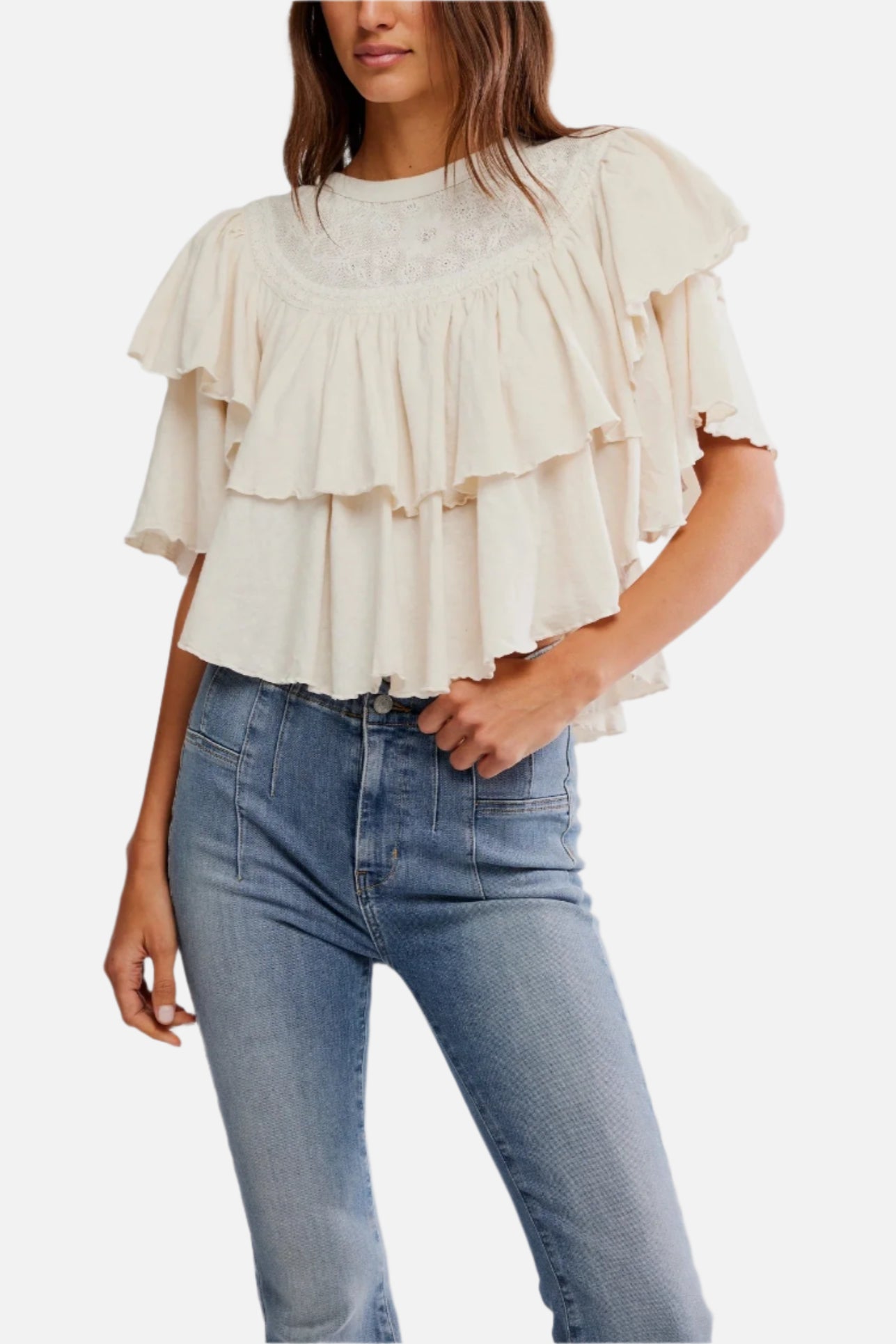 Free People Rose Party Tee