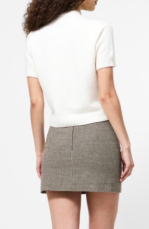 French Connection Vhari Short Sleeve Crop Sweater