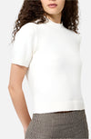 French Connection Vhari Short Sleeve Crop Sweater