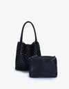 REMI/REID Hollace Mini Tote Toy Woven in Black
