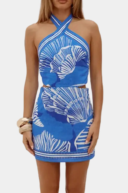 Runaway The Label Rileigh Halter Cut Out Mini Dress