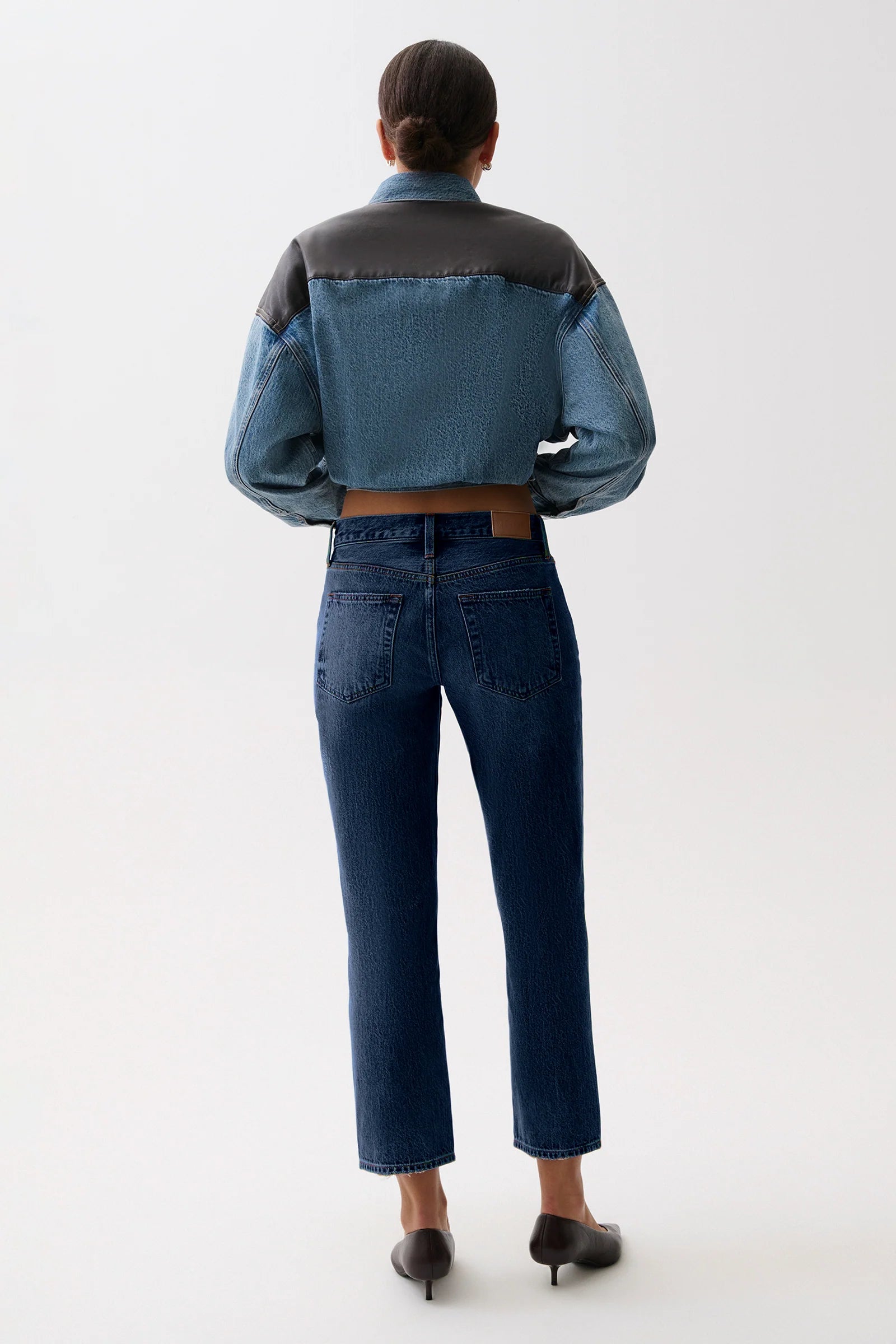 Pistola Issa Mid Rise Relaxed Ankle Straight Jeans
