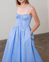 Moon River Corset Midi Dress