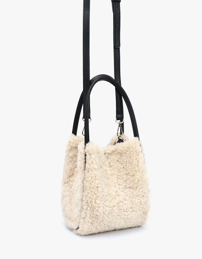 REMI/REID Hollace Mini Shearling Tote Bag
