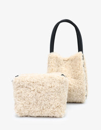 REMI/REID Hollace Mini Shearling Tote Bag