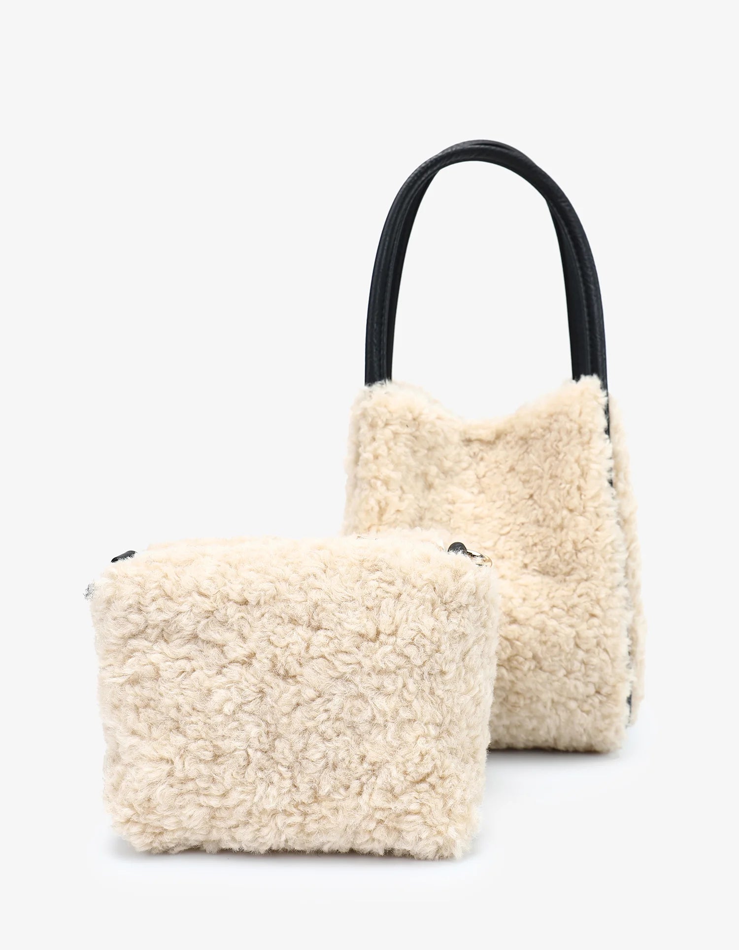 REMI/REID Hollace Mini Shearling Tote Bag