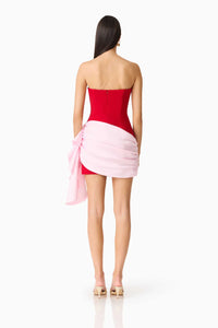 Elliatt June Mini Dress in Red Pink
