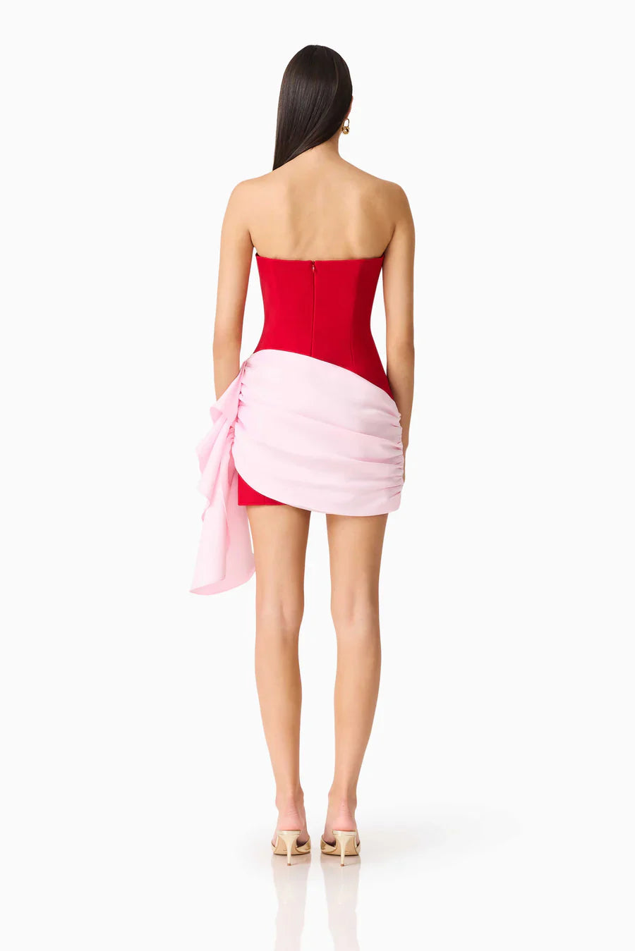 Elliatt June Mini Dress in Red Pink