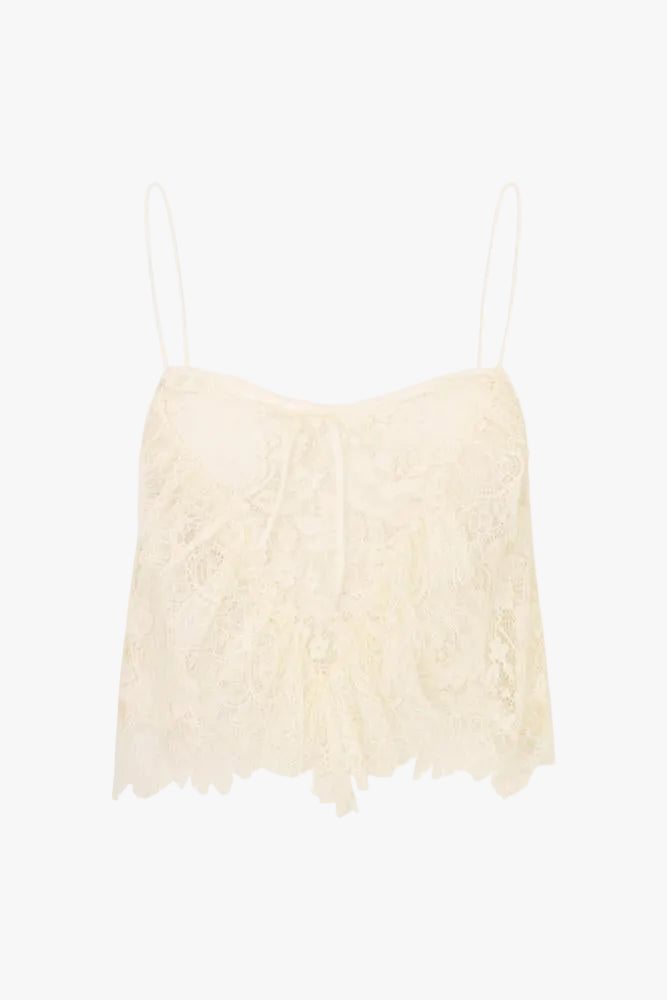Love Shack Fancy Auraveyn Lace Top