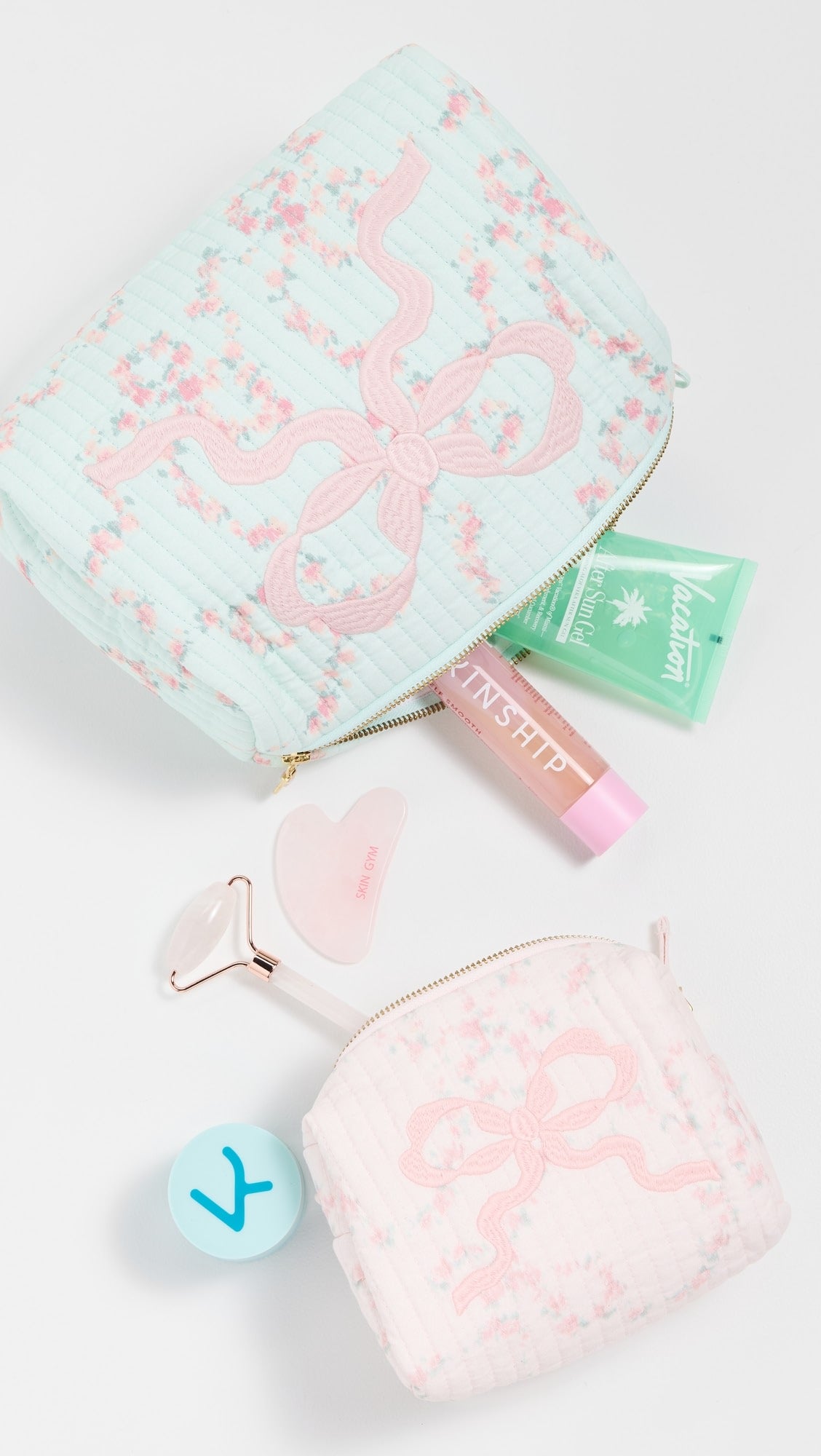 Love Shack Fancy Mini Octavia Pouch in Apple Blossom